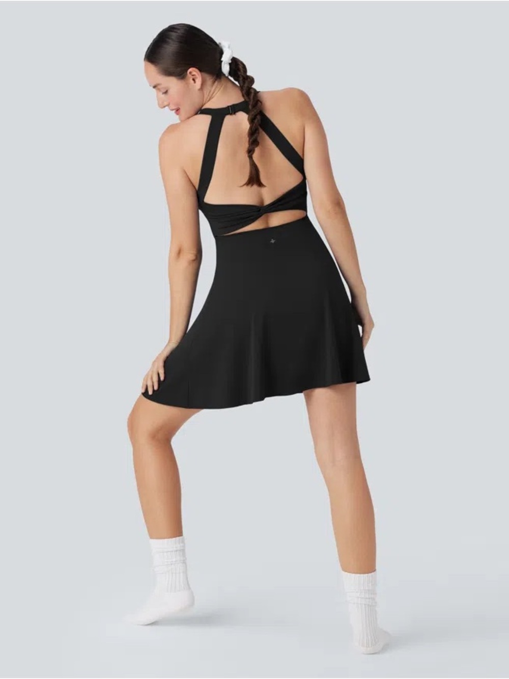 Halara Flare Low Support Dance Active Dress-Longer Length-Easy Peezy Edition